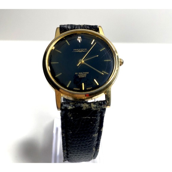 Waltham Accessories - Vintage Prestige‎ by Waltham Diamond quartz watch XPPOO4 SR626SW Untested